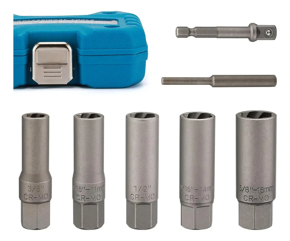 Conjunto de 7 extratores profundos tipo espiral de ementol, kit D