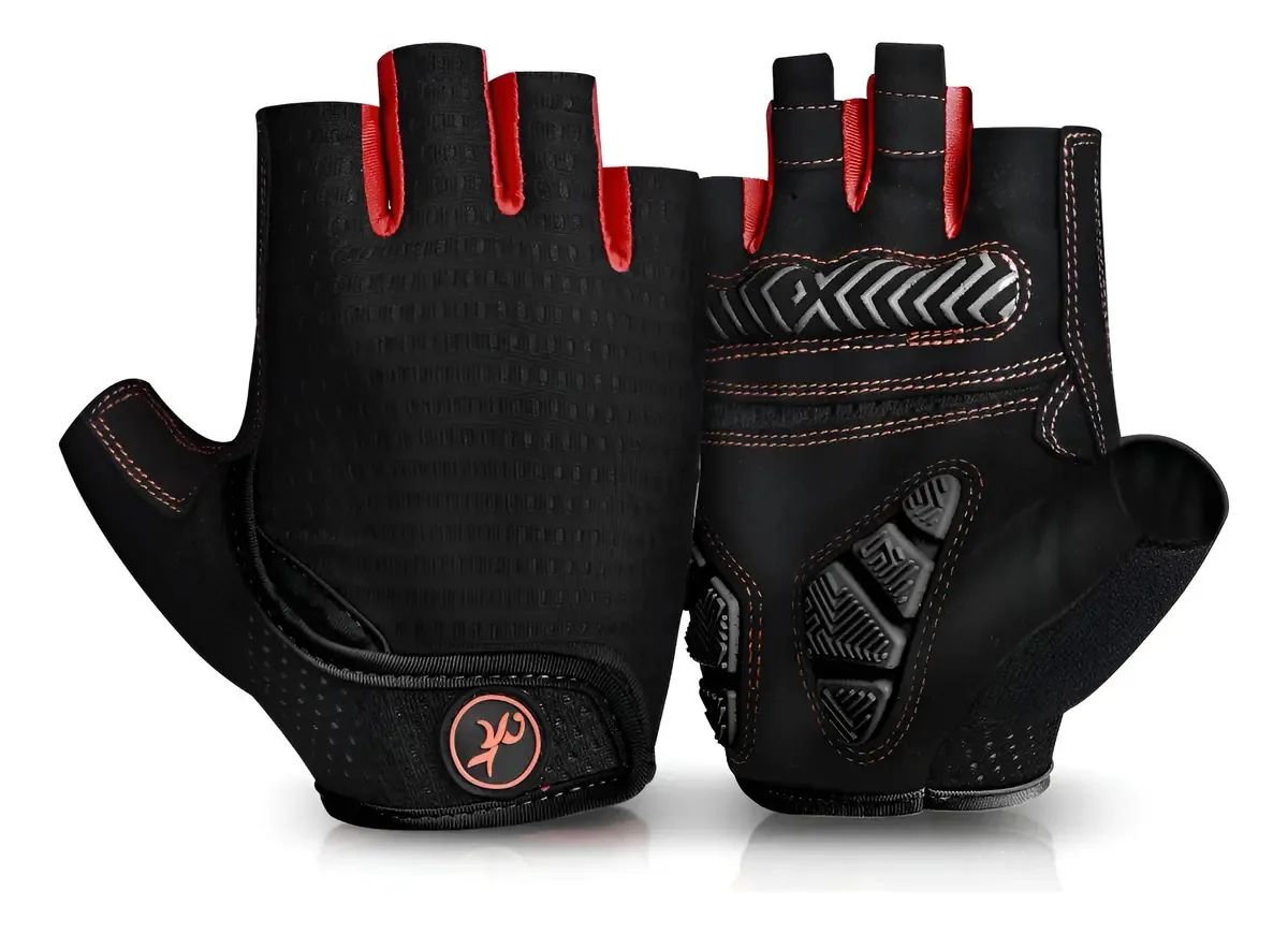 Moreok - Luvas de ciclismo masculinas, luvas Half D