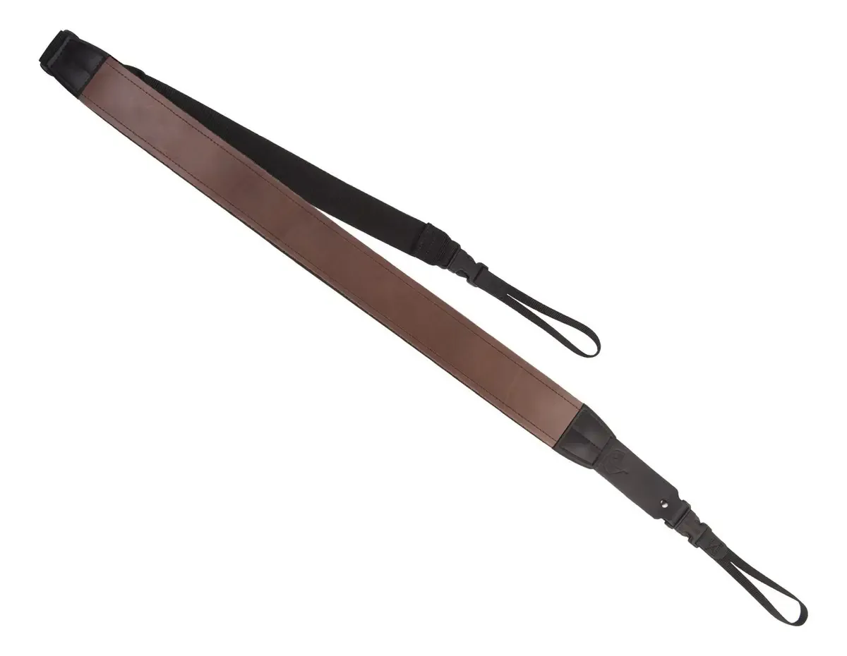 Pulseira de banjo Neotech Slimline, longa, couro bronzeado () cor de couro castanho