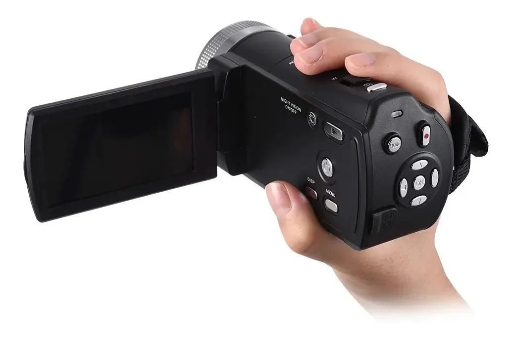 Gravador de vídeo Andoer V12 Fhd 1080p 16x