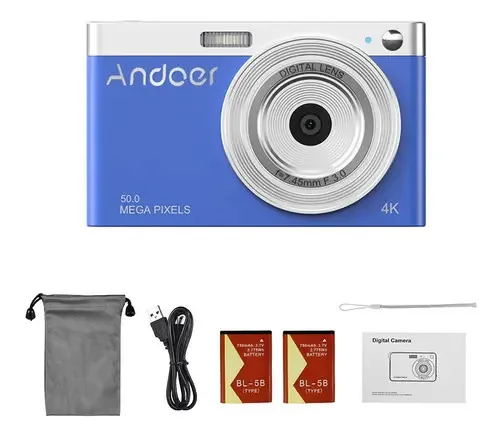 Andoer Compact 4k Câmera Digital Filmadora De Vídeo 50mp