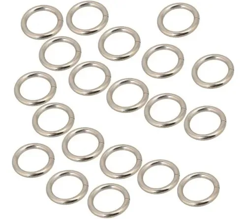 Metal Plateado Anillo De O Soldado Hebilla Para Bolsos Bolsa