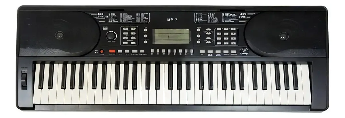 Teclado sinfônico 300 vozes e 300 ritmos Mp-7