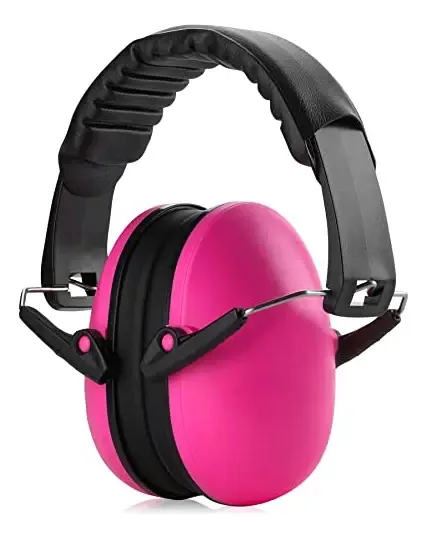 Protetores Auriculares Contra Ruído - Proteção Auditiva Rosa e Redução de Ruído Protetores de Segurança, Adequados para Crianças e Adultos para Tiro, Caça, Trabalhar com Madeira, Trabalhar com Armas
