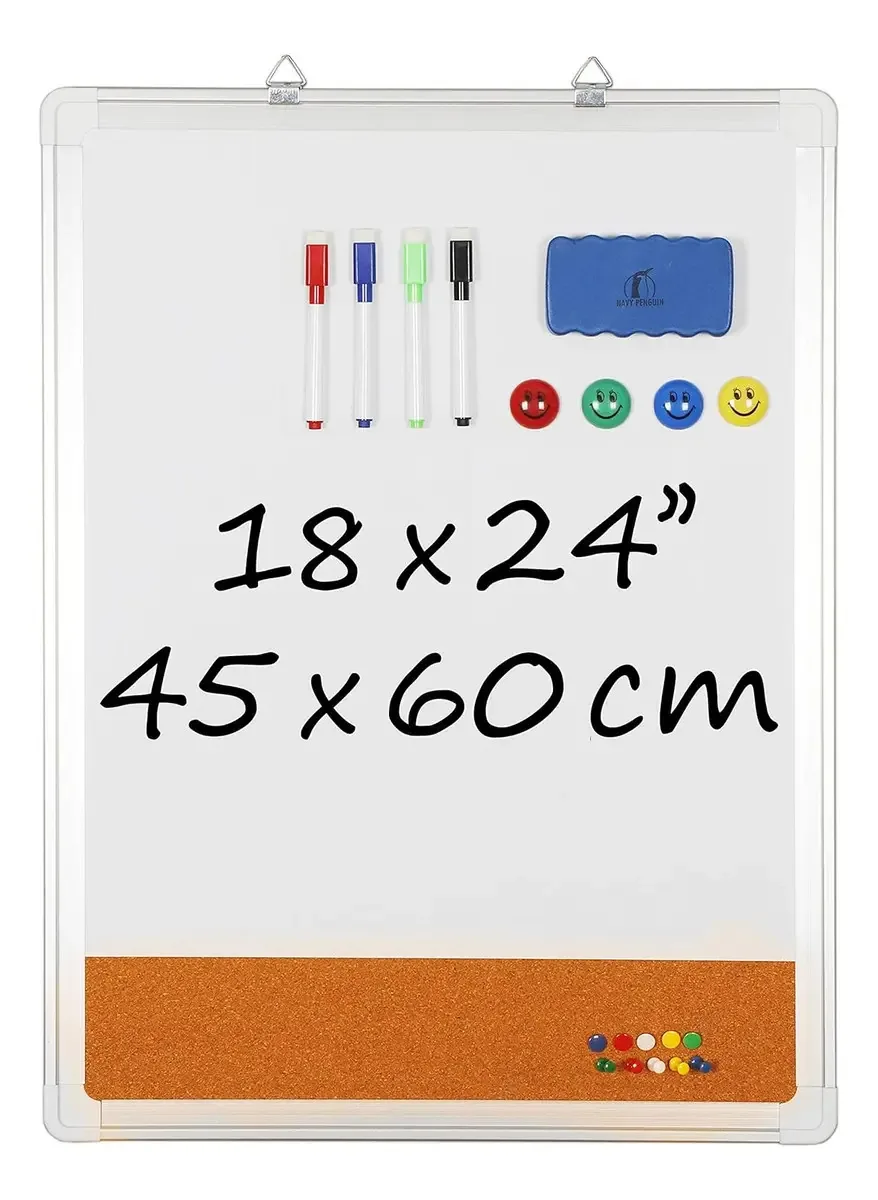 Conjunto de quadros de avisos Whiteboard - 18 x 24 Piz