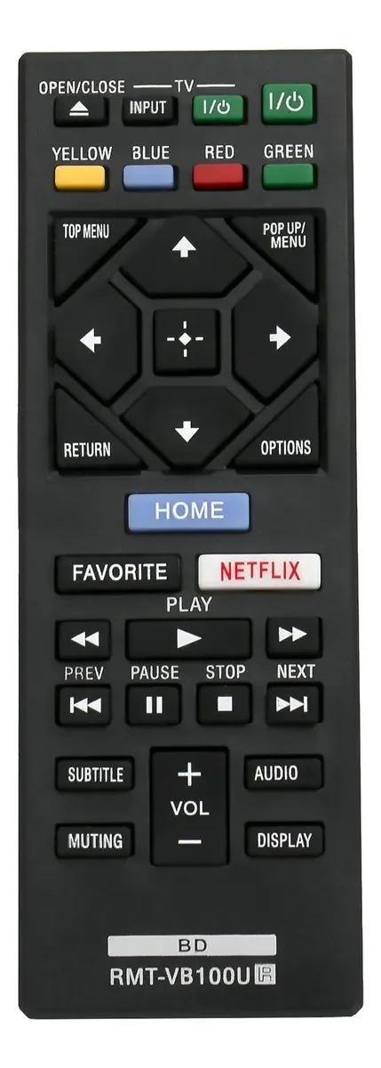 Control remoto para DVD Vinabty RMT-VB100U - preto