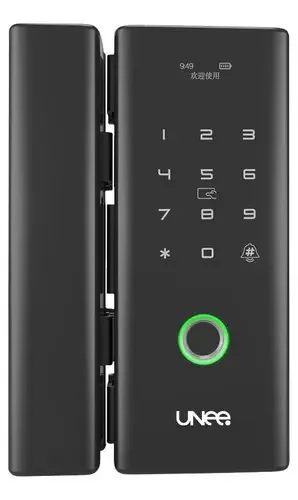 Fechadura Digital Unee Bio Pro Biometria Senha Cartão Black