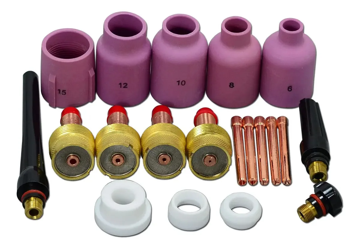 Kit de tocha de soldagem Gas Lens Alumina Cup Tig