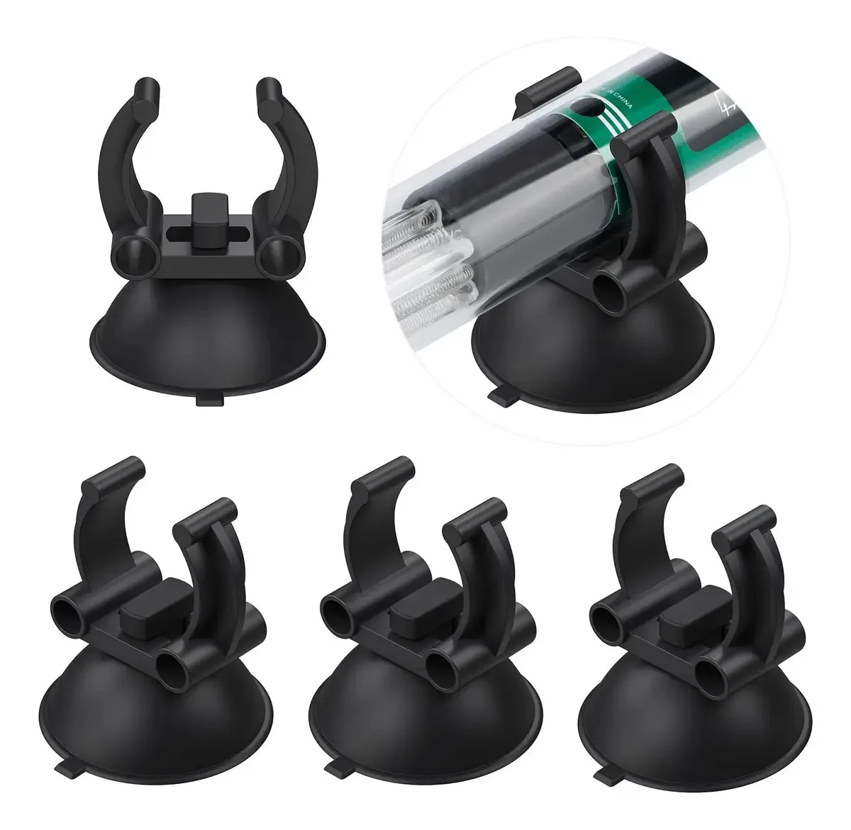 Ventosas Para Aquecedor De Aquário 12 Peças Black