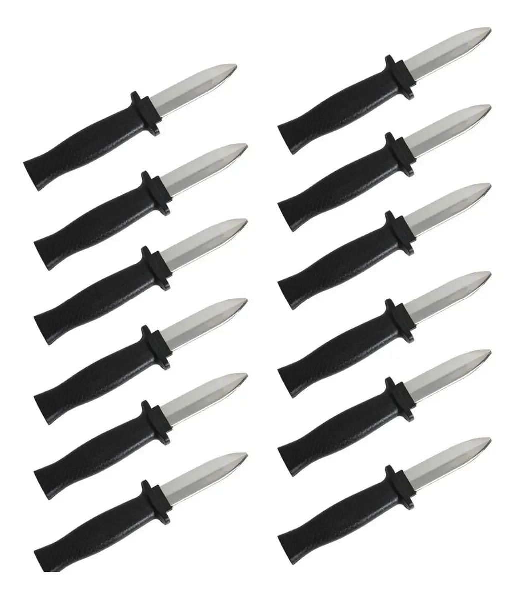 Hapy Shop 12 Peças de Faca Retrátil Mágica Falsa que Desaparece, Truque, Adaga Falsa de Halloween, Brinquedo para Adultos, Acessórios de Halloween, Brinquedo Mágico de Halloween