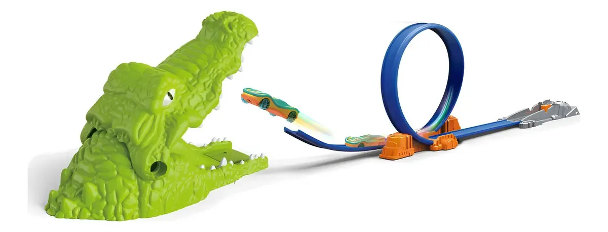 Brinquedo de cor verde Dinosaur Car Track And + Models Carrera 8230