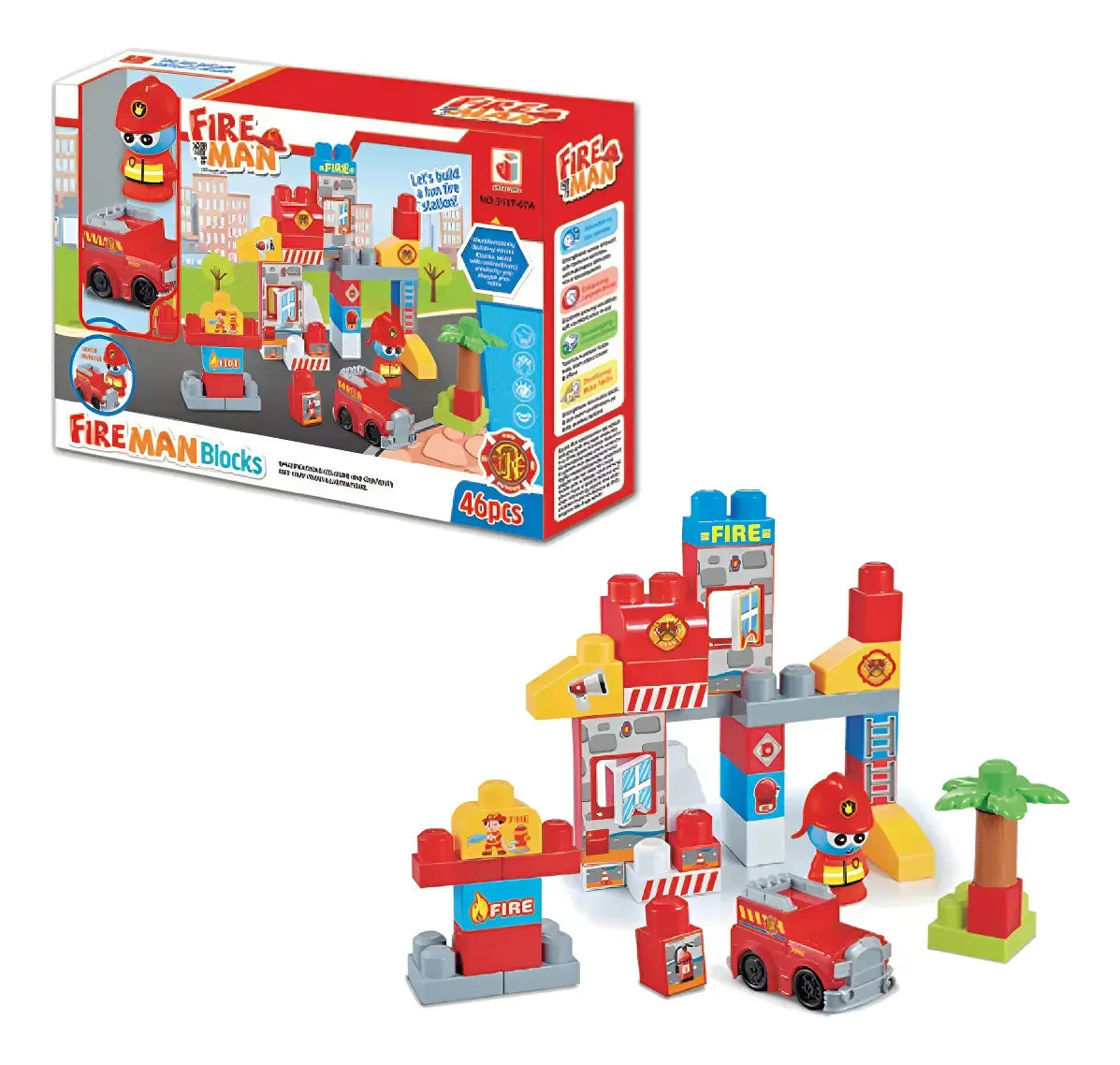 Blocos para armar bombeiros Grupo 360 Grupo Love Cu20 46 Corpo de Bombeiros