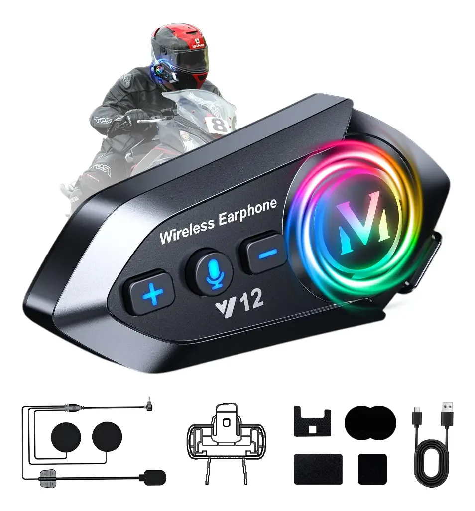 Intercomunicador Bluetooth Capacete Comunicação Jzaq Y12 5.3