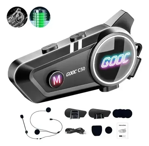 Intercomunicador de capacete de motocicleta Jaq C50 Handsfree