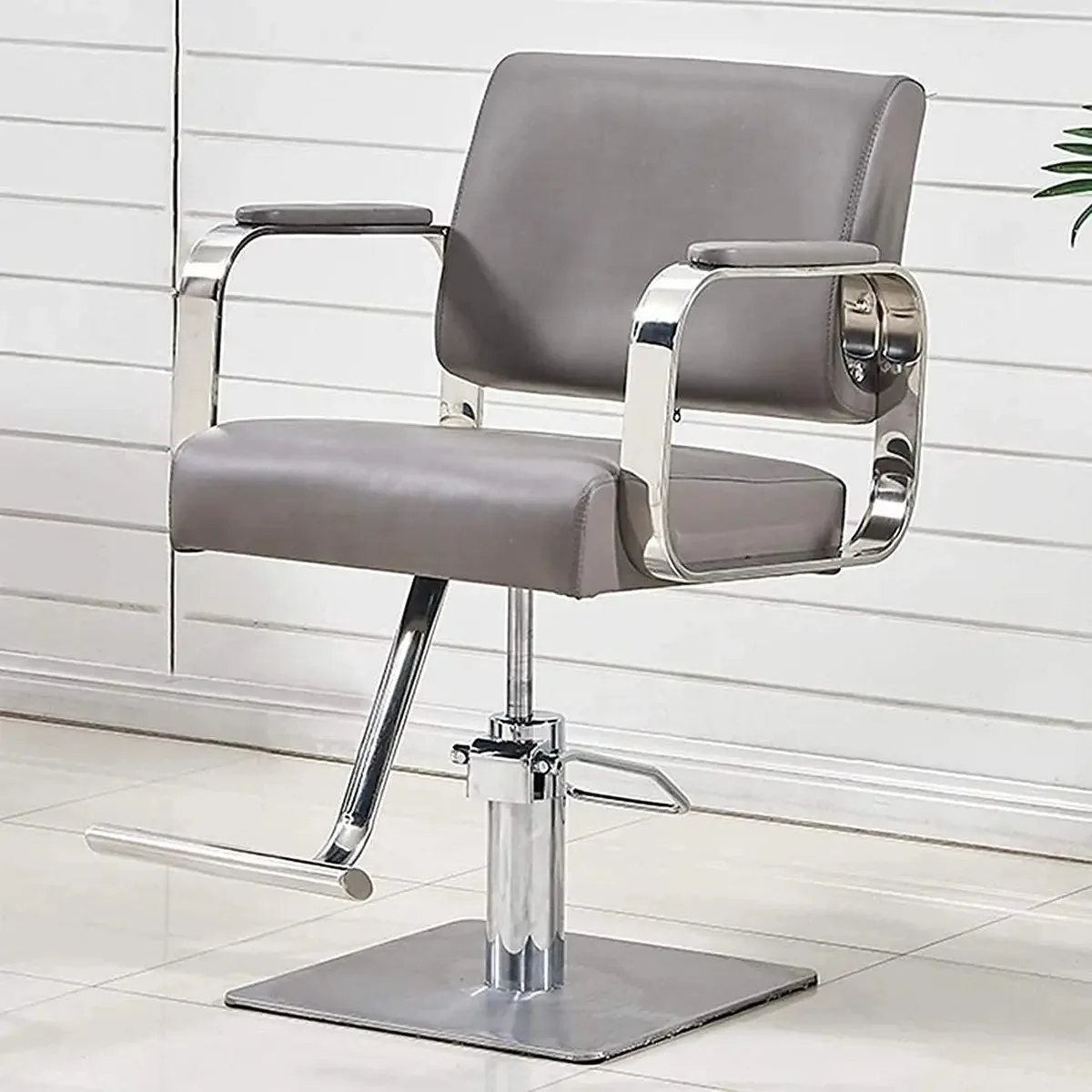 Cadeira de Salão Cadeira Hidráulica para Negócios ou Casa, Cadeira de Cabeleireiro para Salão de Beleza, Cadeira de Barbeiro Cadeiras de Barbeiro Giratórias 360° Hidráulicas 420 lbs
