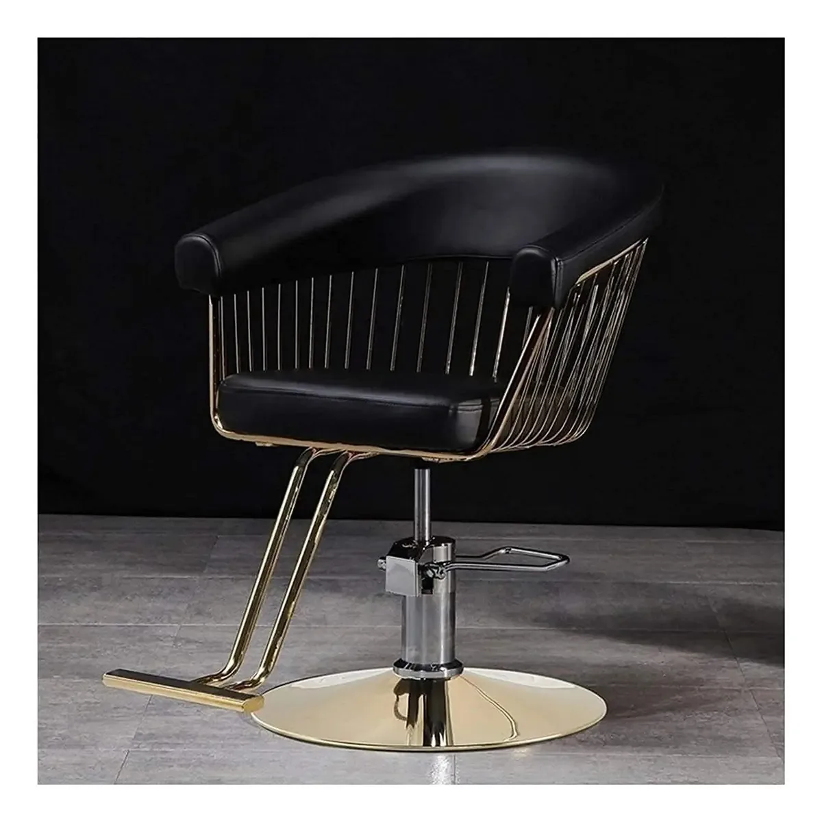 Cadeira Hidráulica de Salão para Negócios ou Casa, Cadeira de Cabeleireiro Reclinável Cadeira de Salão Redonda Beleza Cadeira de Barbearia (420 Libras) (cor: B)
