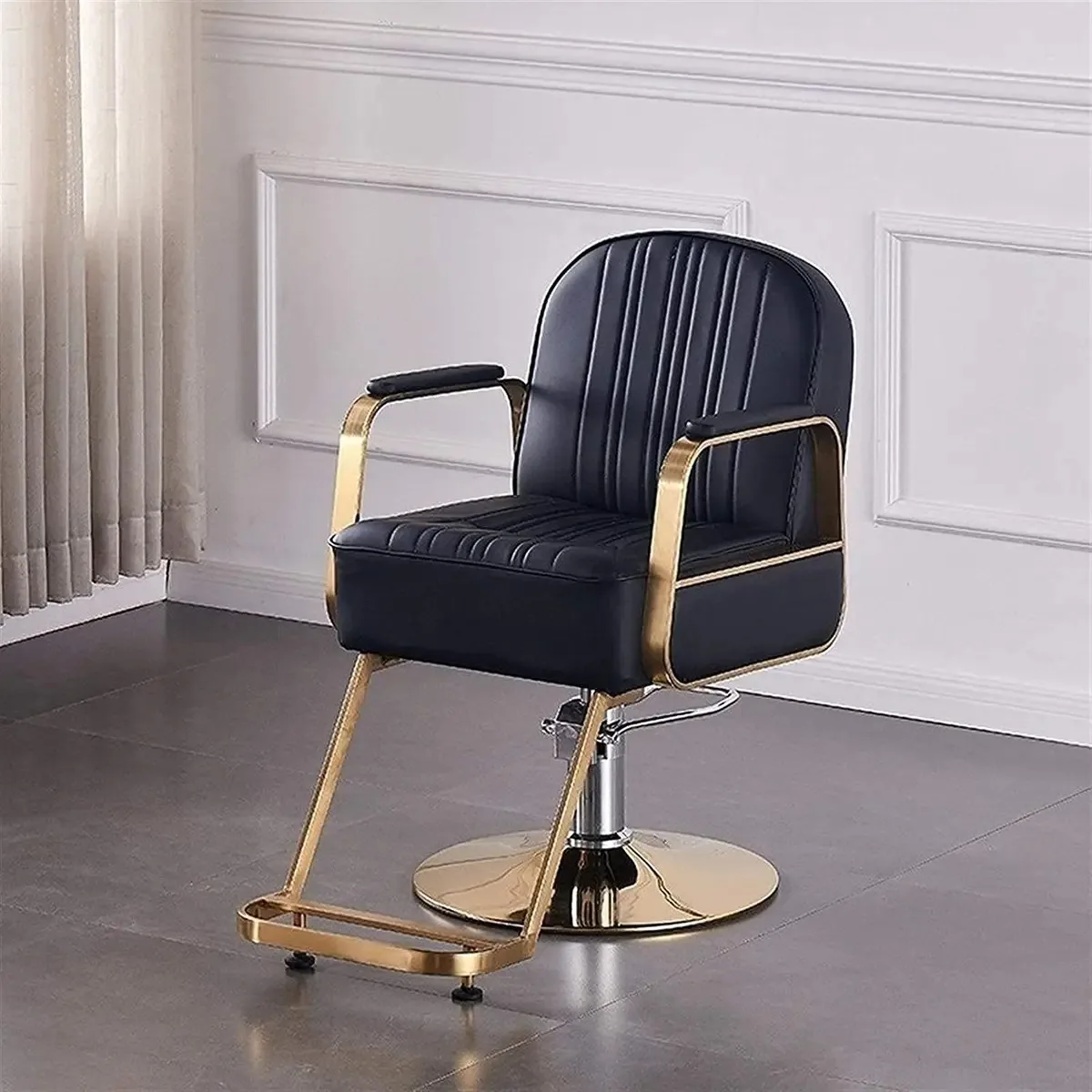 Cadeira de Salão Cadeira Hidráulica para Negócios ou Casa, Cadeira de Barbeiro para Trabalho Pesado Salão de Beleza Spa Estilo Cadeira de Barbeiro Durável