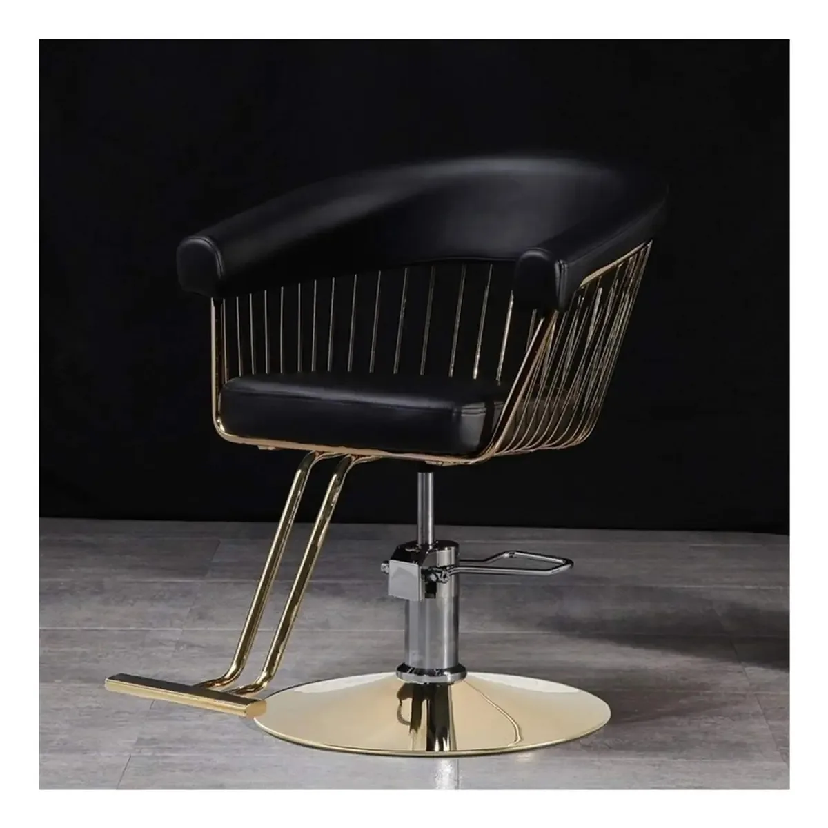 Cadeira de Salão Vintage, Equipamento de Beleza Hidráulico, Cadeira de Tatuagem, Barbearia, Salão de Beleza, Elevador, Giratório, Moda, Cabeleireiro, Barbearia, Capacidade Dedicada para Corte de...