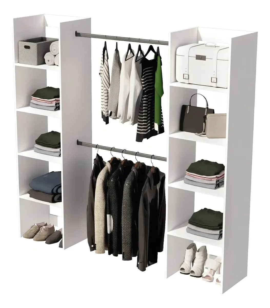 Armário Armável Armável Armário Armário Móveis Roupas Prateleira Doméstica Cor Branco