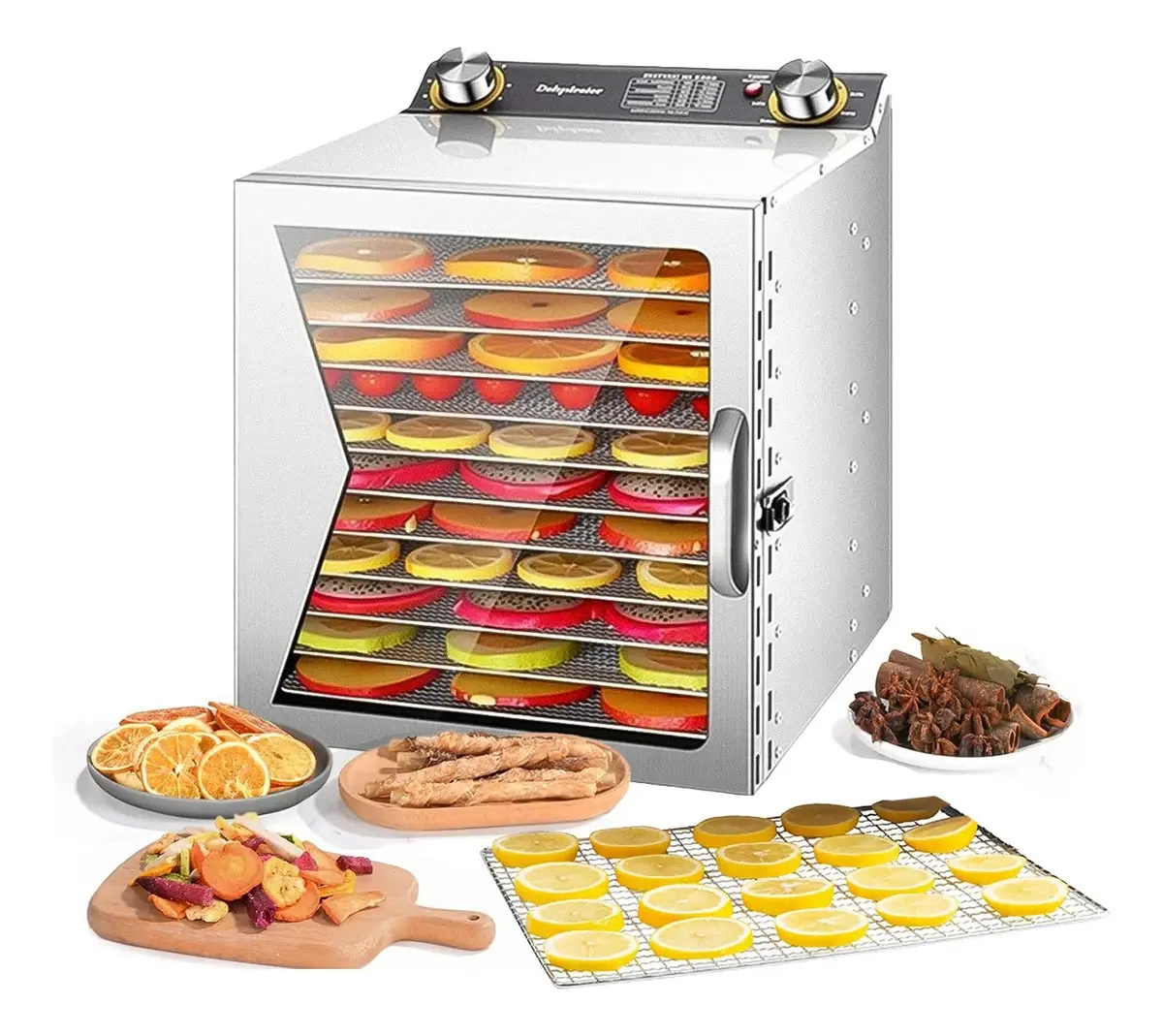 Eletrodomésticos de cozinha com desidratador de alimentos e frutas