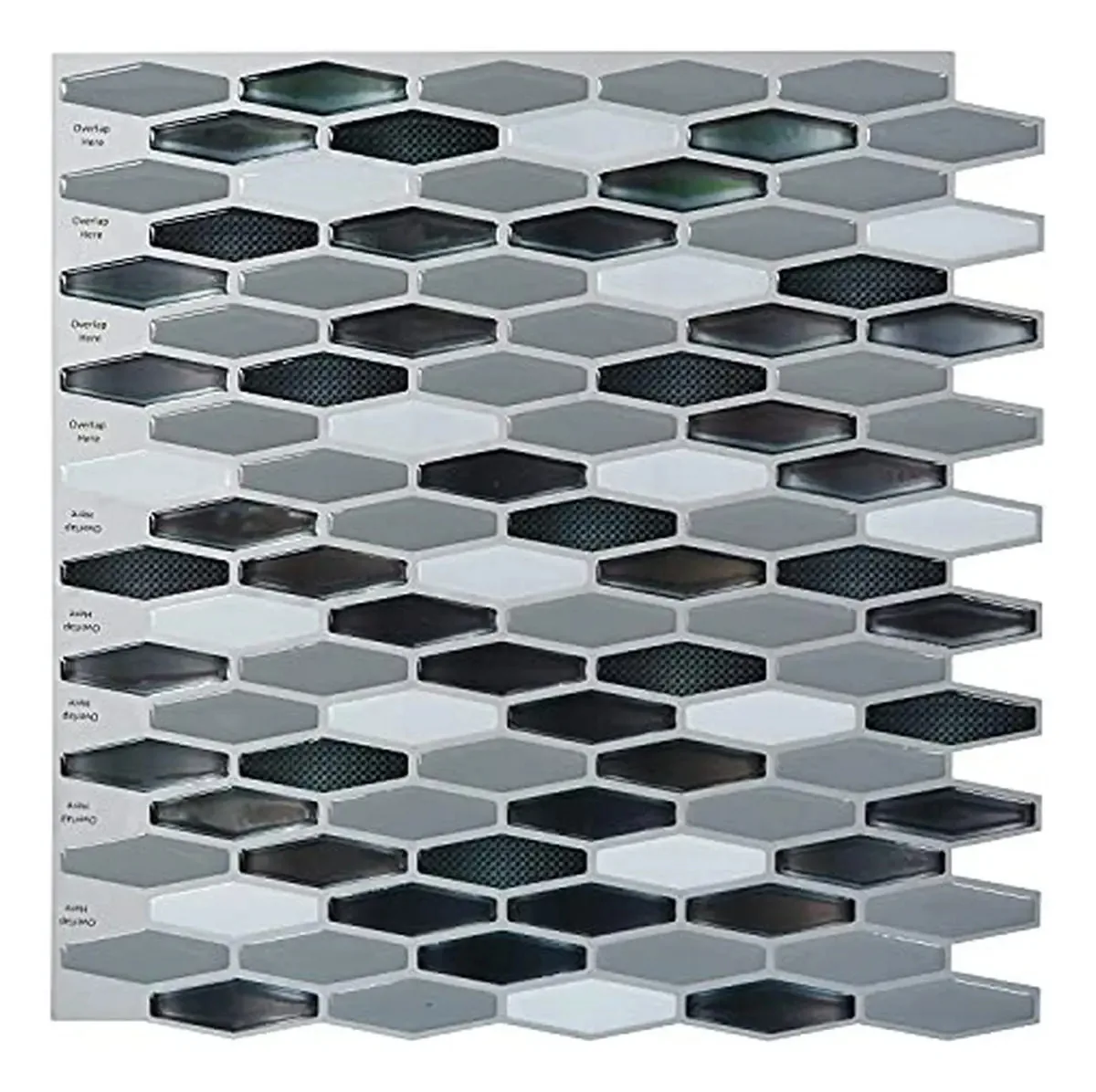 Azulejos de cozinha adesivos, pacote de 6,5 cm