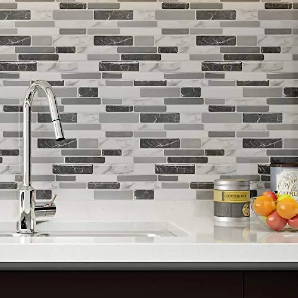 Azulejos de cozinha adesivos com proteção contra respingos