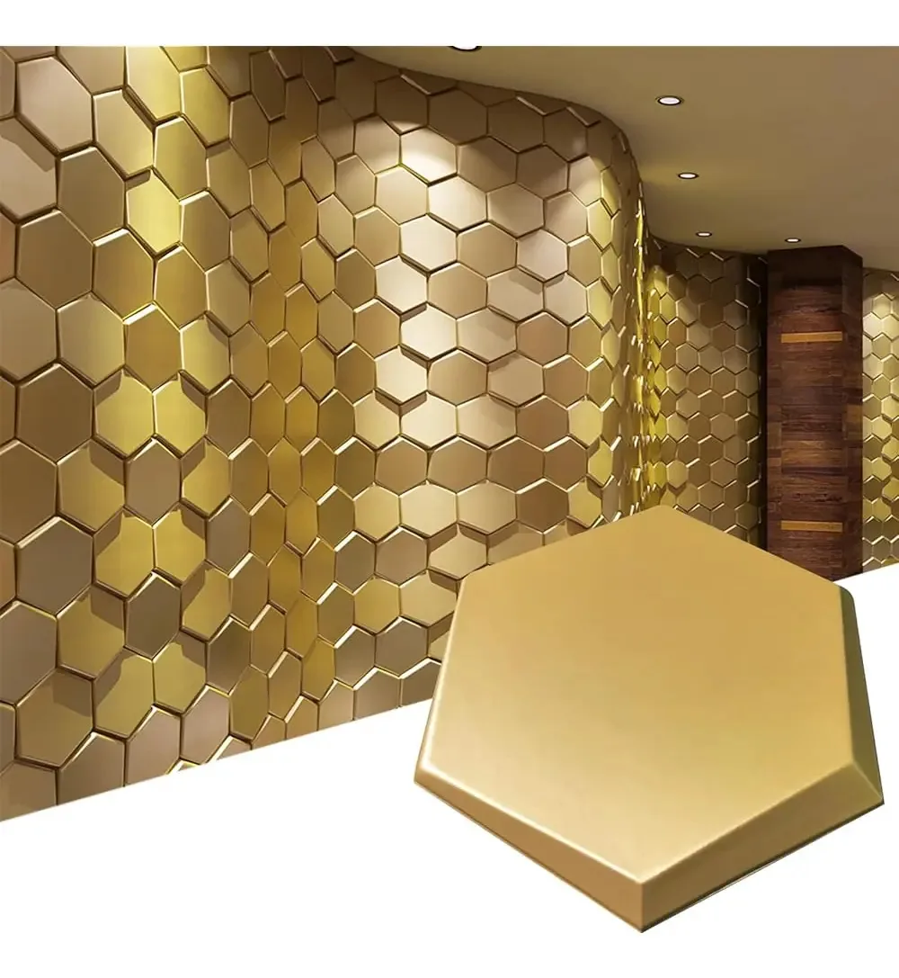 Painéis de parede decorativos Art3d de 20 peças 3D P Tile