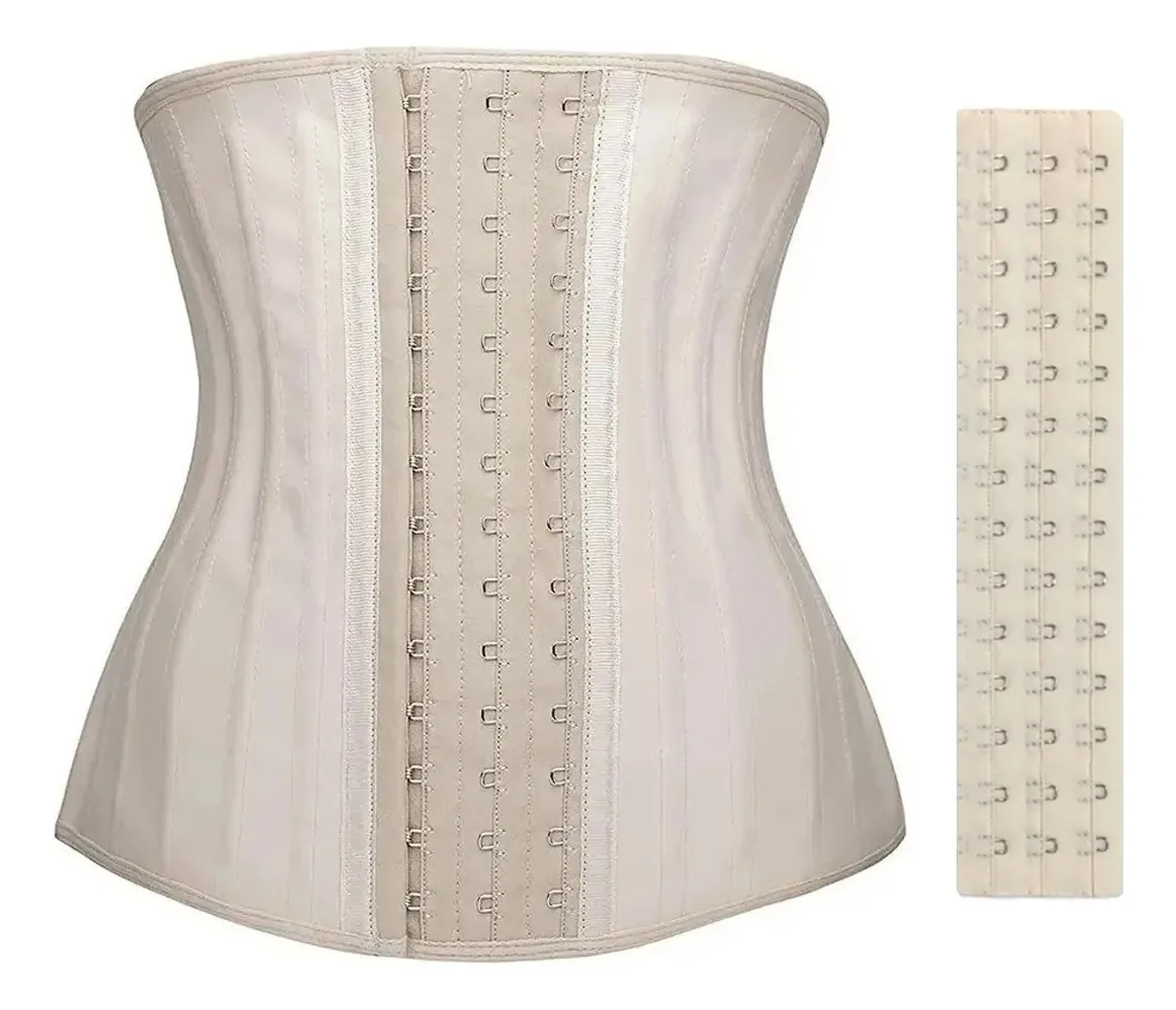 Cintas redutoras de látex modeladoras colombianas, 25 varetas bege, tamanho Xl