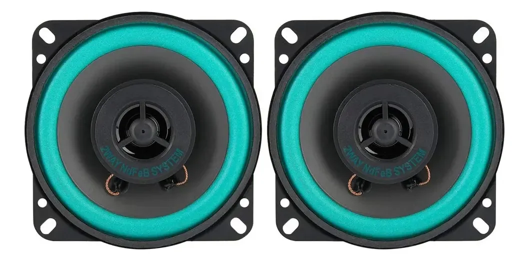 Alto-falantes de carro de 4 polegadas Alto-falantes de carro de 100 W Alto-falantes de áudio de carro Alto-falante de música de borracha e ímã para porta de carro