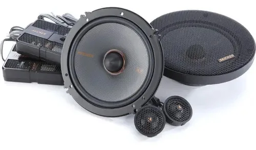 Conjunto de mídia bidirecional Kicker Ks Kss6504 Kss650 6.5 250w cor preta