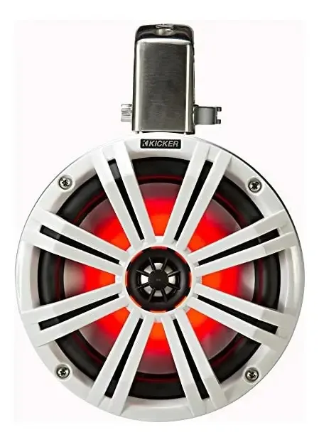 Kicker Alto-falantes Marítimos De 8 45kmtc8w Cor Branco (par) Luz Led