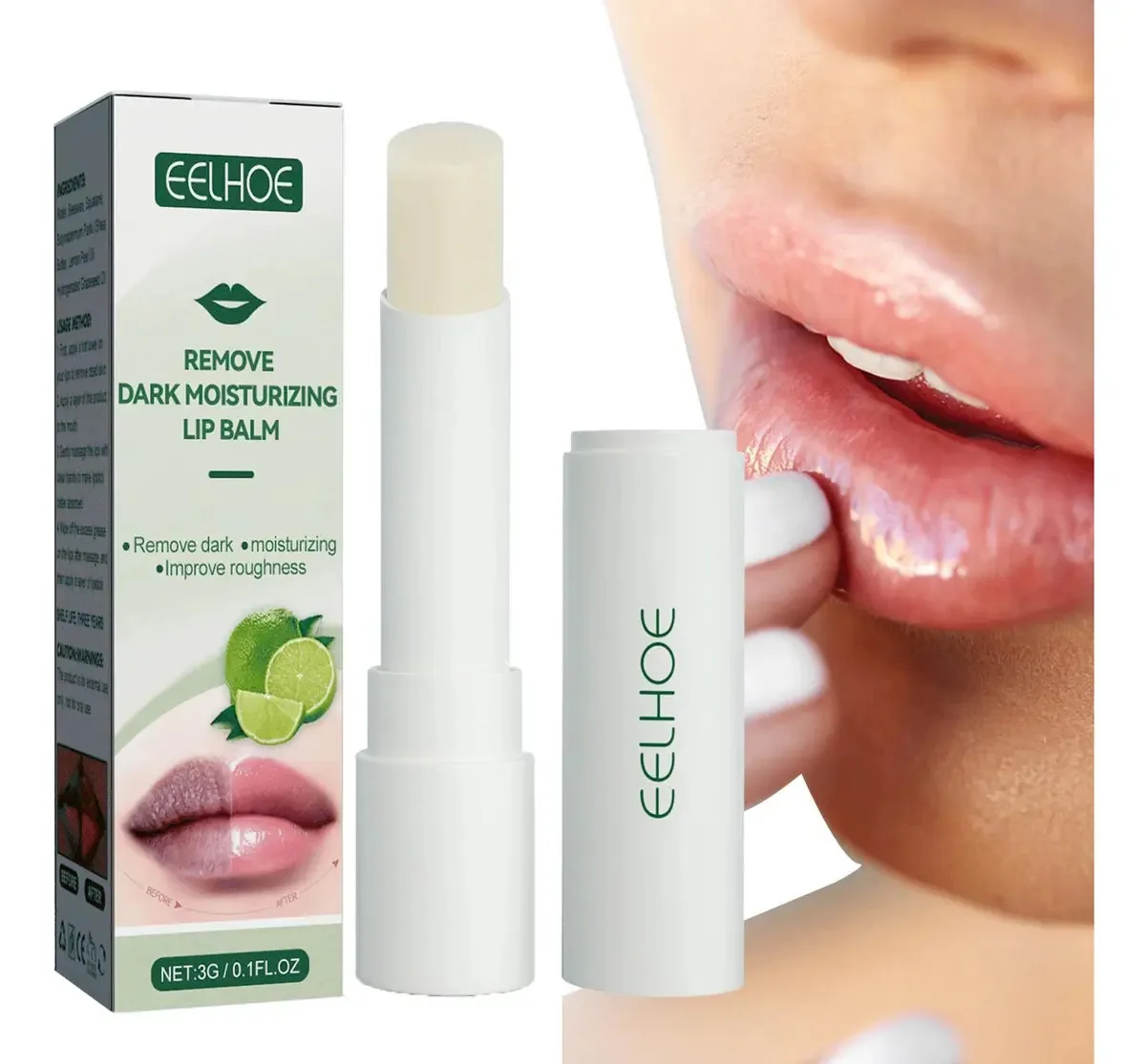 Iluminador labial Deyao para lábios escuros — protetor labial hidratante para clarear os lábios, protetor labial para lábios escuros, protetor labial para proteção, reparo e hidratação de