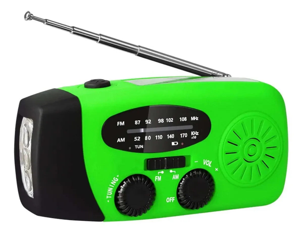 Rádio de Alerta Meteorológico Sem Fio | Rádio Meteorológico Com Alto-falante AM/FM, Rádio Com Lanterna de Kit de Sobrevivência de 2000 Ah