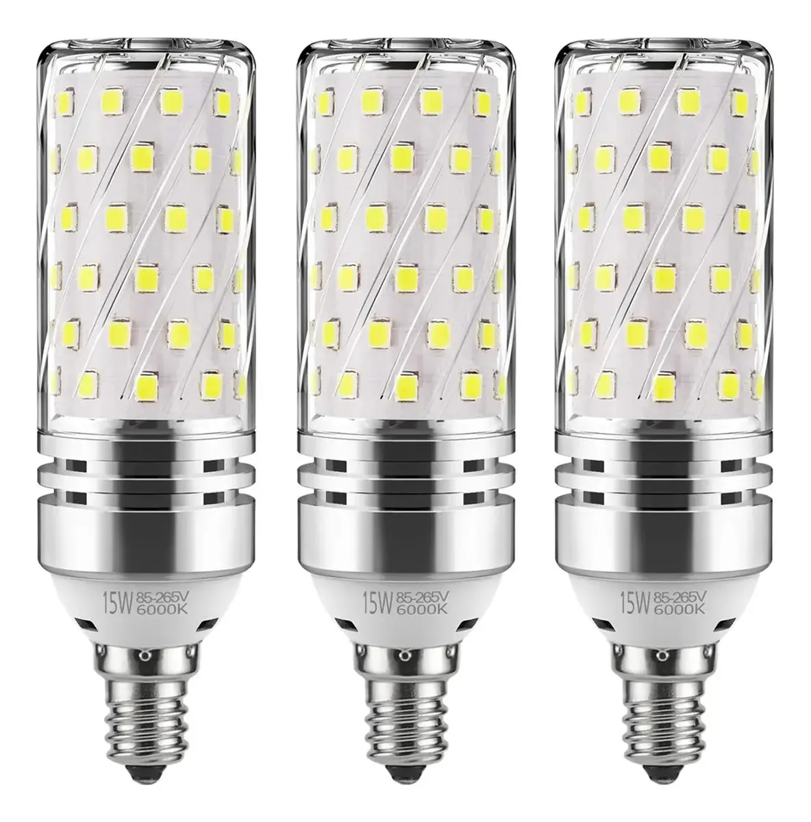 Lâmpadas LED cilíndricas Gezee com base E12 12w
