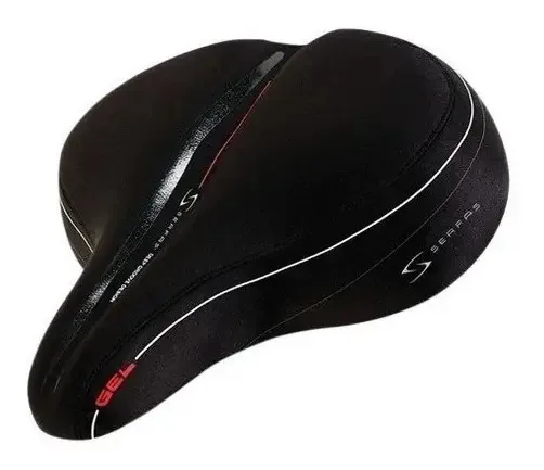 Selim Gel Serfas FS-CR Confortável para Bicicleta com Suspensão e Lycra