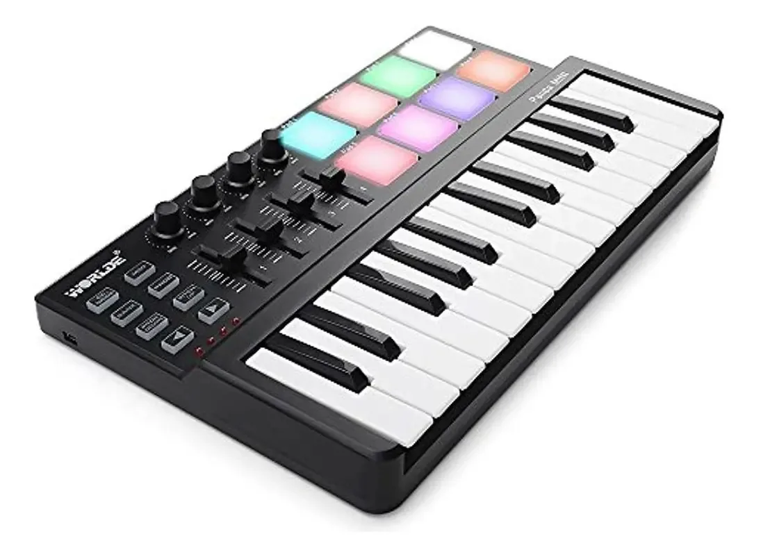 Worlde Panda Mini - Controlador de teclado USB Midi