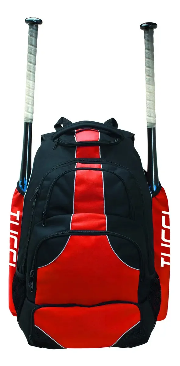Mochila de Viagem Grande Tucci para Beisebol e Softbol, Capacidade para 2 Bastões, Bordô