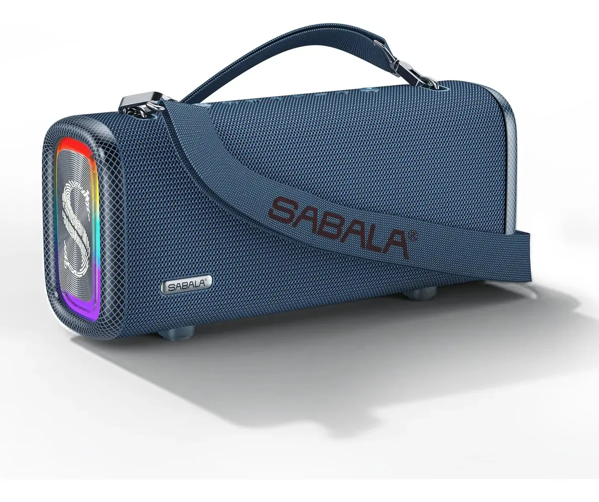 Caixa De Som Boombox Sabala 120w Bluetooth 20800ma Ipx6 eq Cor Azul
