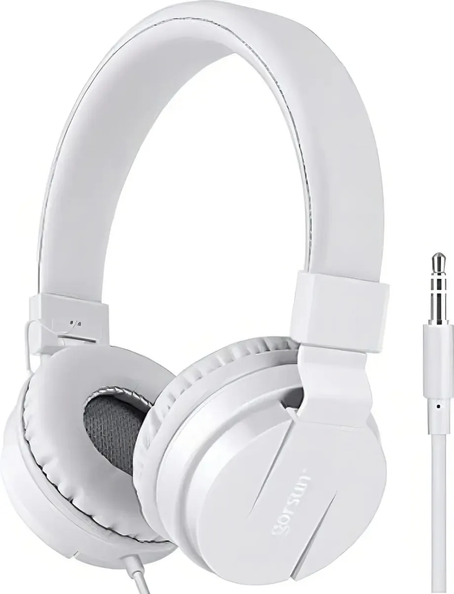 Fones de ouvido Gorsun Kids, fones de ouvido estéreo leves com