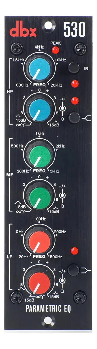 Dbx 530 compacto, Eq Paramétrico Profissional