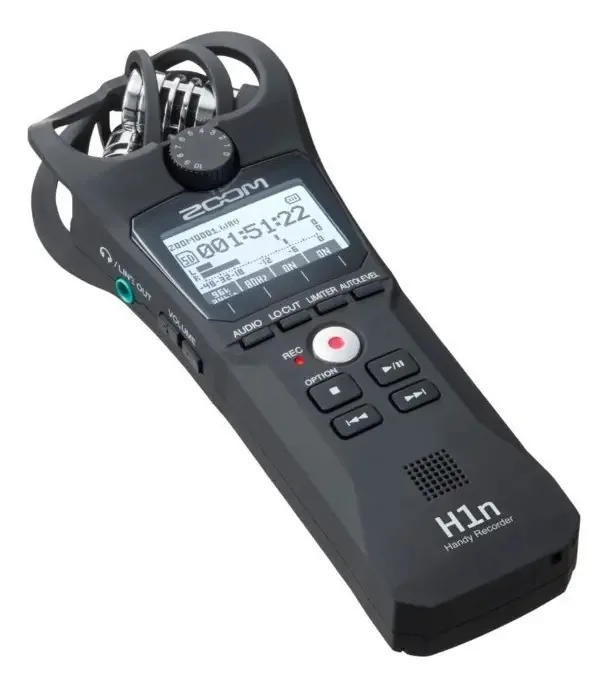 Gravador Digital Zoom H1n Profissional Stereo Cor Cinza