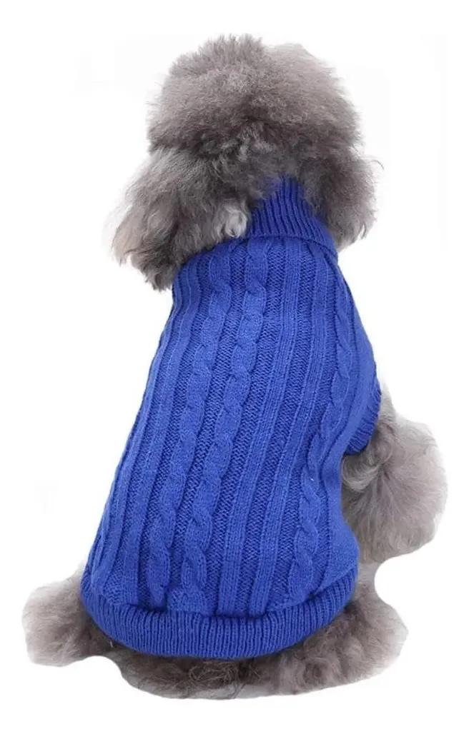 Chborchicen - Suéter tricotado para cães pequenos, suete