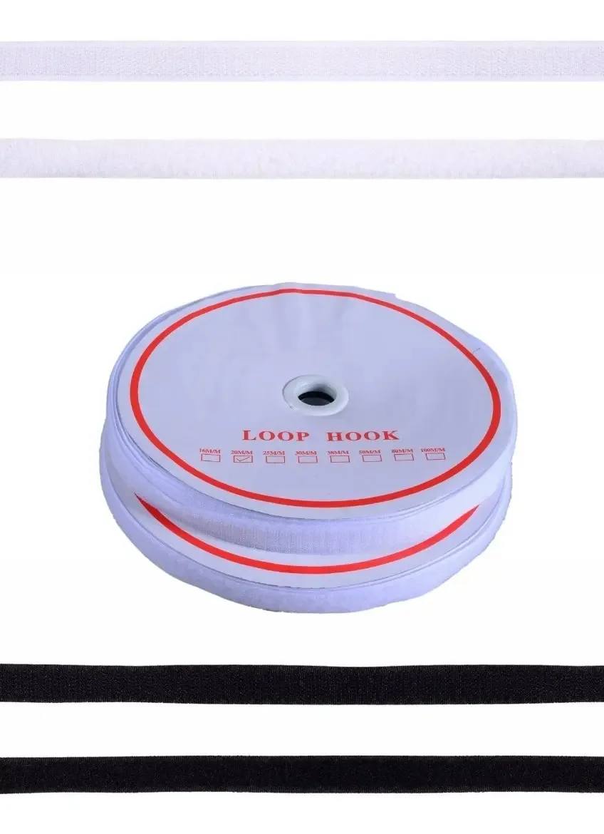 Fecho De Contato 16mm X 25m Macho E Fêmea Cor Branco