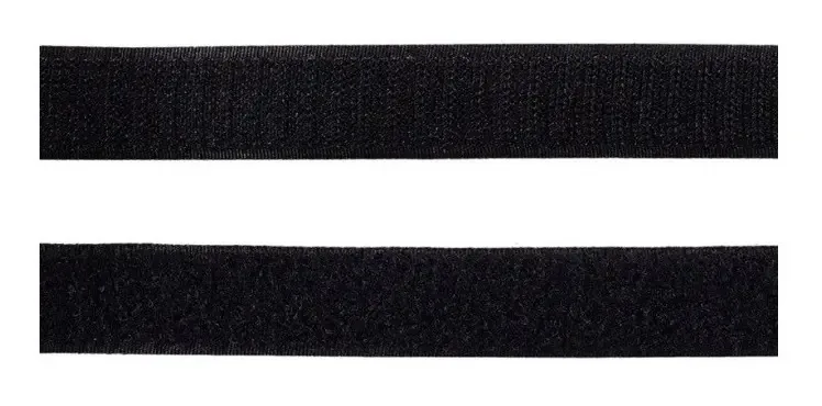 Fecho De Contato 25mm X 25m Macho E Fêmea Cor Preto
