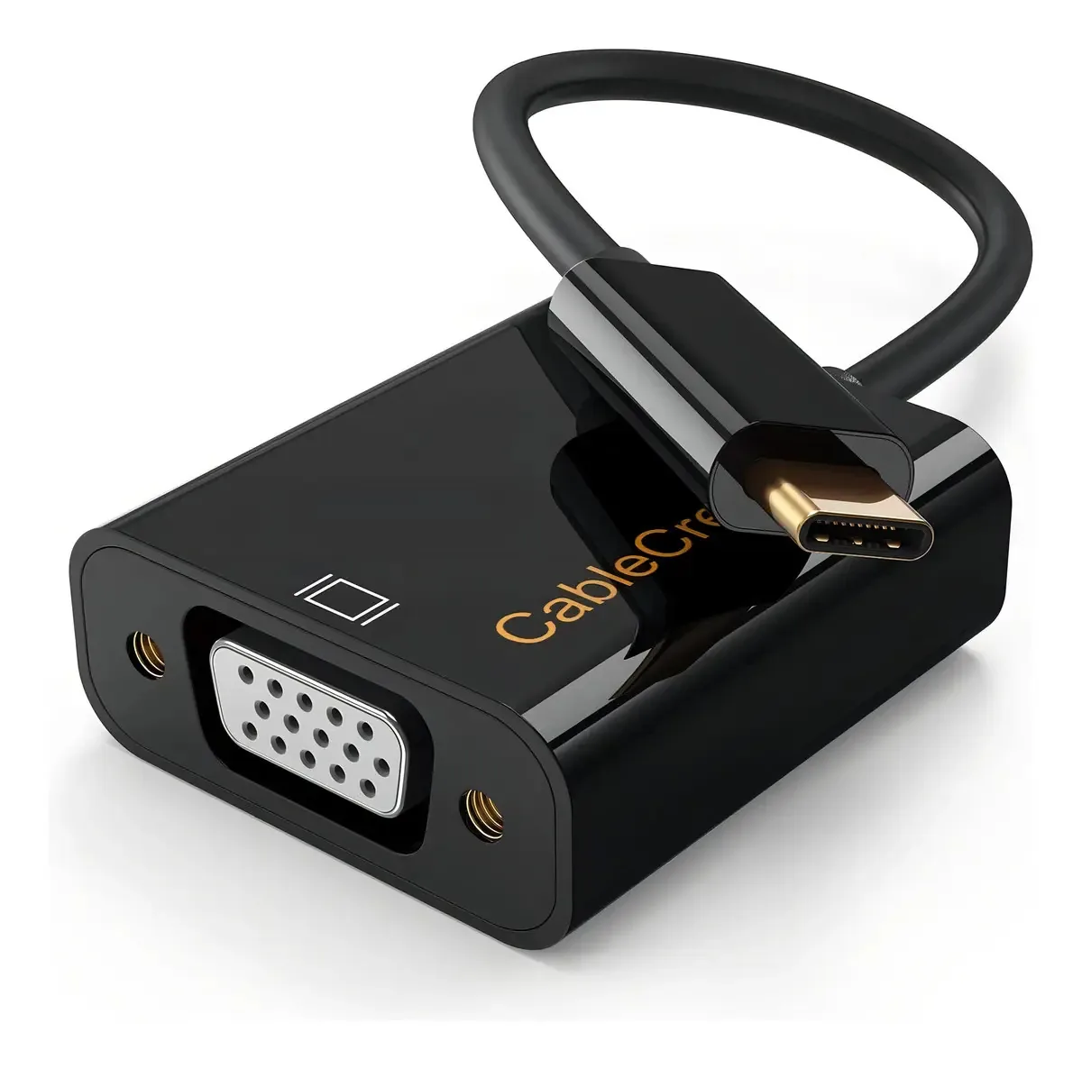 Adaptador USB C para VGA Cablecreation, preto