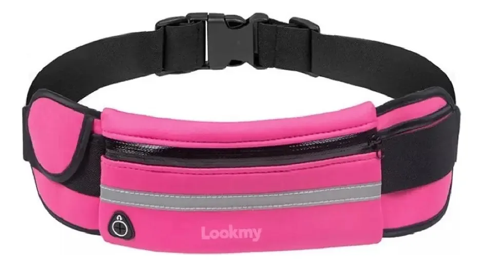 Bolsas de cintura esportivas femininas e masculinas | Bolsa de cintura de corrida impermeável para telefones celulares | Bolsas de cintura de corrida rosa |
