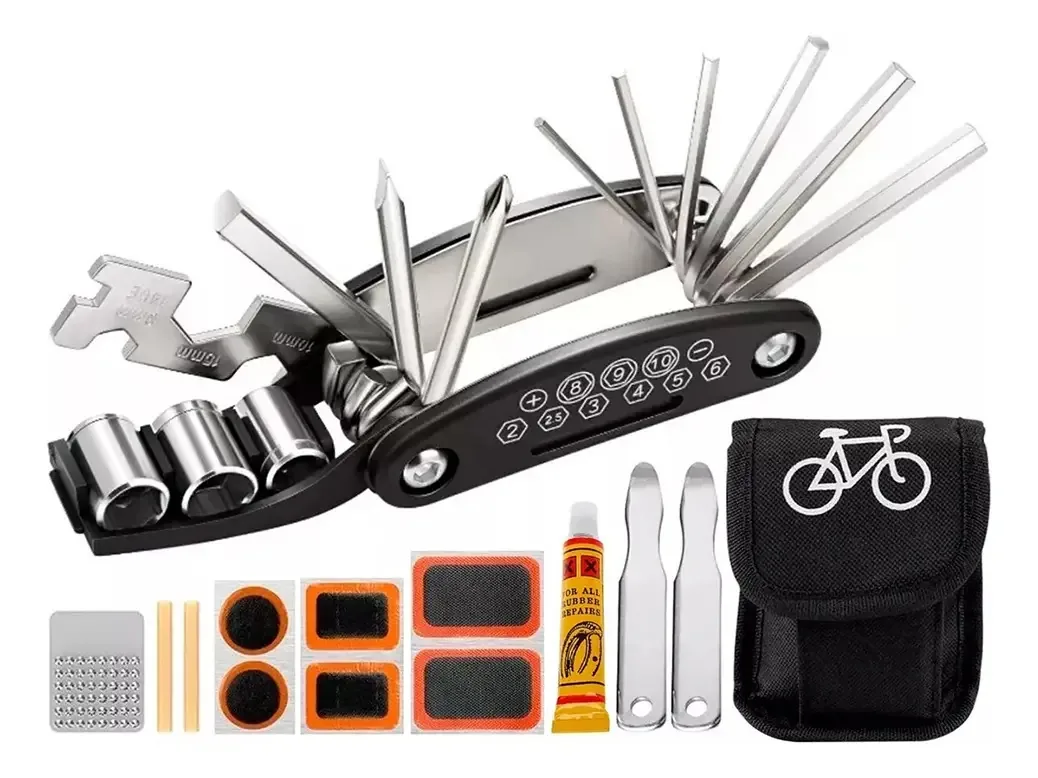 Kit de ferramentas para bicicletas, estojo portátil 14 em 1, Dakota Key Patches