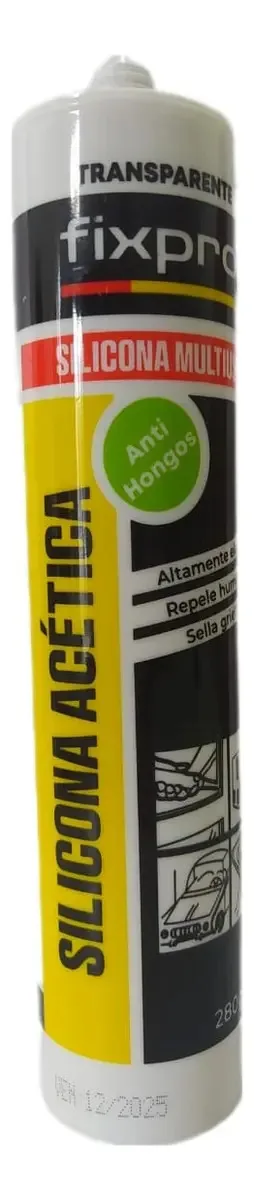 Silicone Acético Multiuso Fixpro 280g Transparente