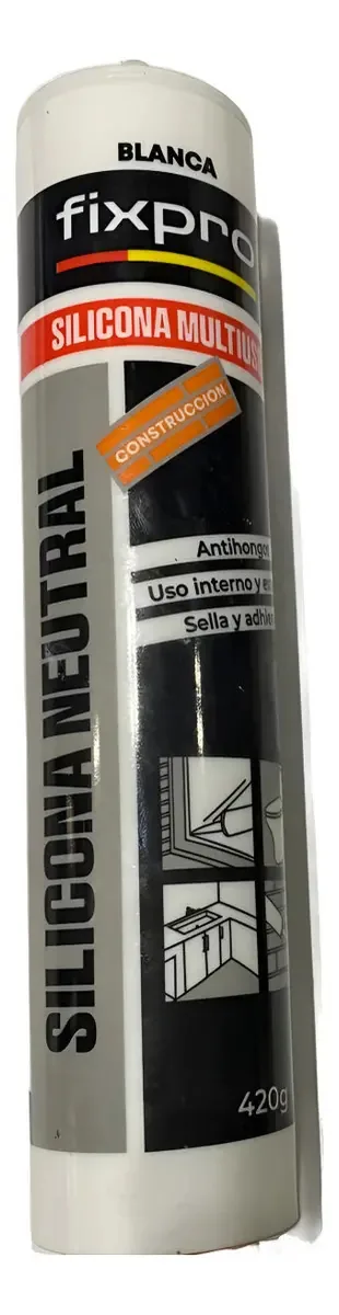 Silicone branco neutro Fixpro