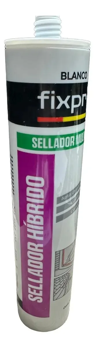 Selante híbrido pintável branco Fixpro para janelas e calhas 280 ml